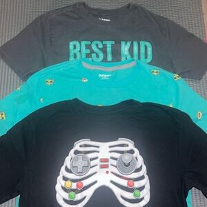 Old Navy Kids Tees - Black, Teal, Gray
